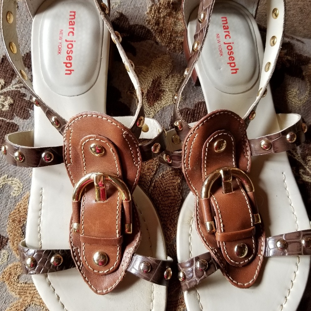 Brown sandals size 8